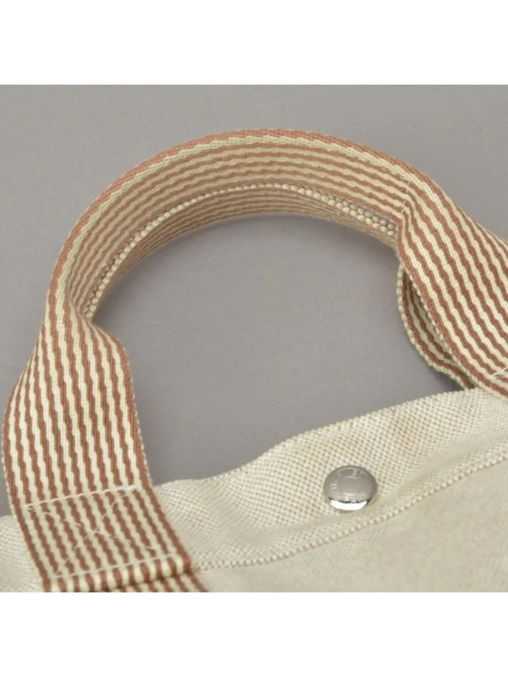 Hermes New Fourre Tout MM Tote Canvas Beige Brown